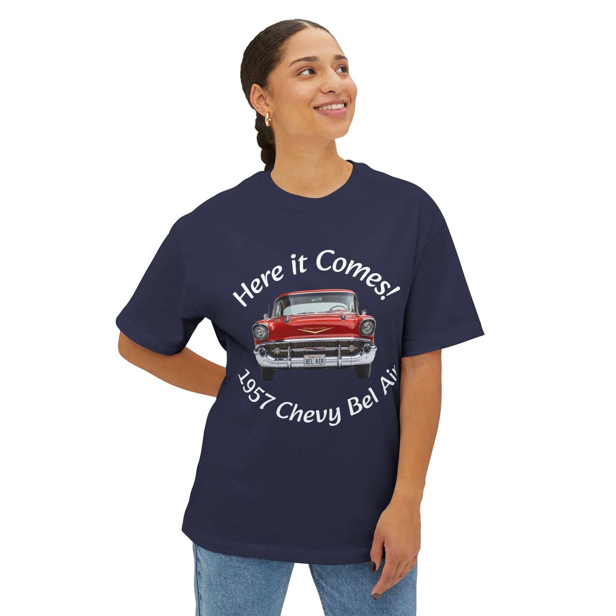 Classic Vehicles 1957 — “Here it Comes - There It Goes” Dark Shirts