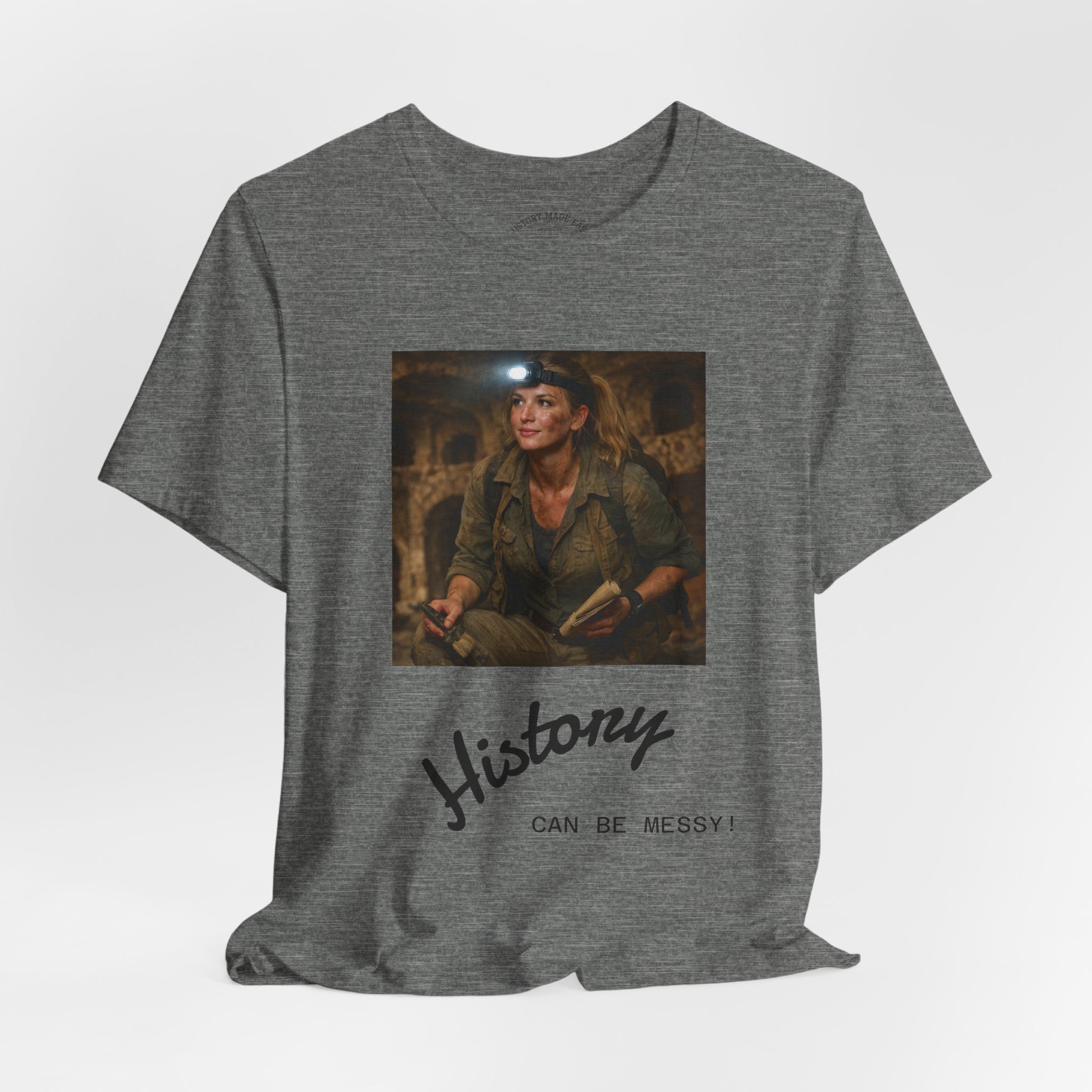 History Can Be Messy tee | Vintage Explorer Portrait shirt