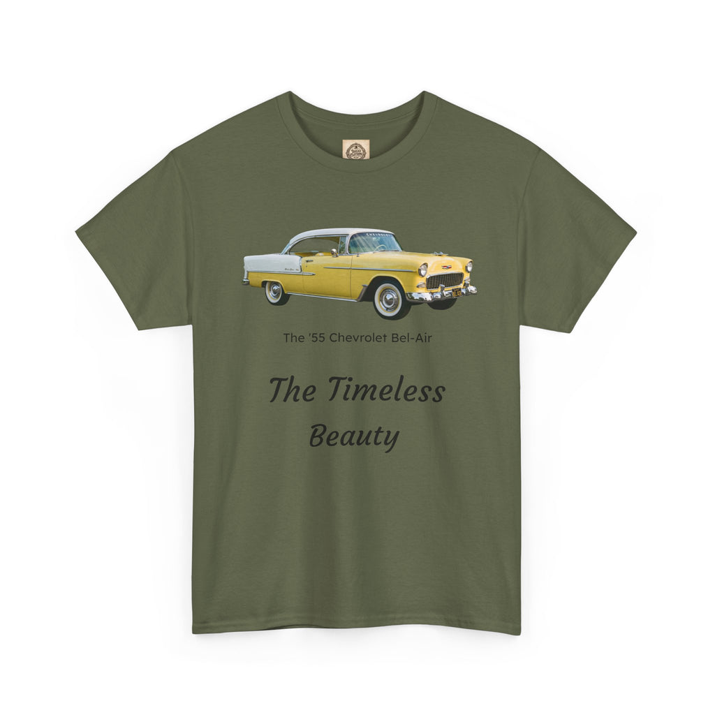 Classic 1955 Chevrolet Bel Air Tee — "The Timeless Beauty" Vintage Car T-Shirt