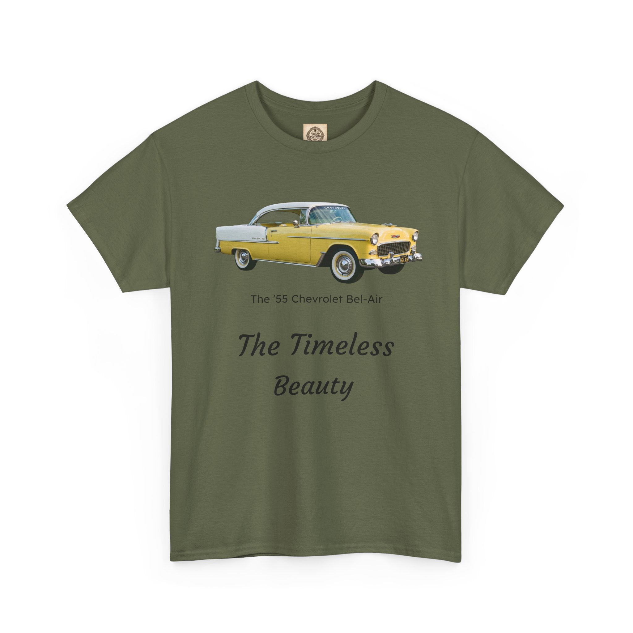 Classic 1955 Chevrolet Bel Air Tee — "The Timeless Beauty" Vintage Car T-Shirt