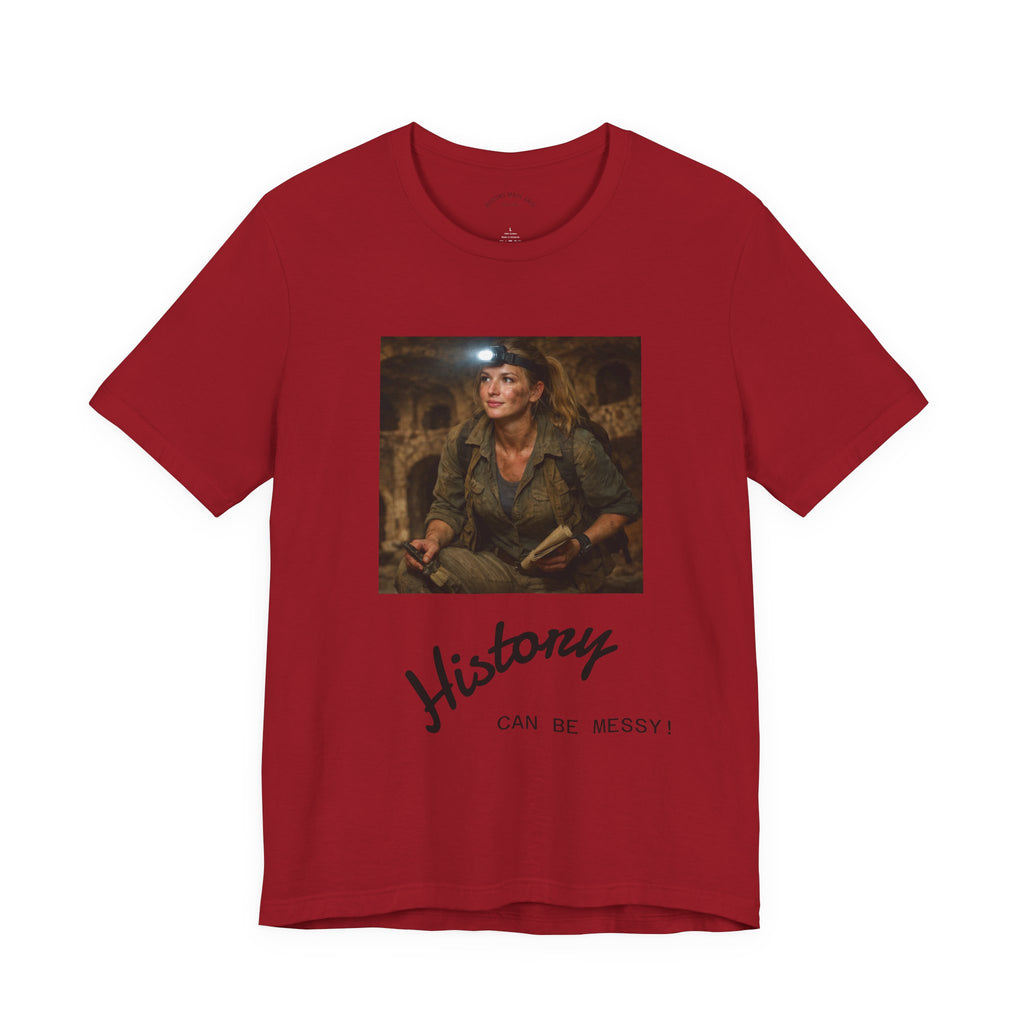 History Can Be Messy tee | Vintage Explorer Portrait shirt