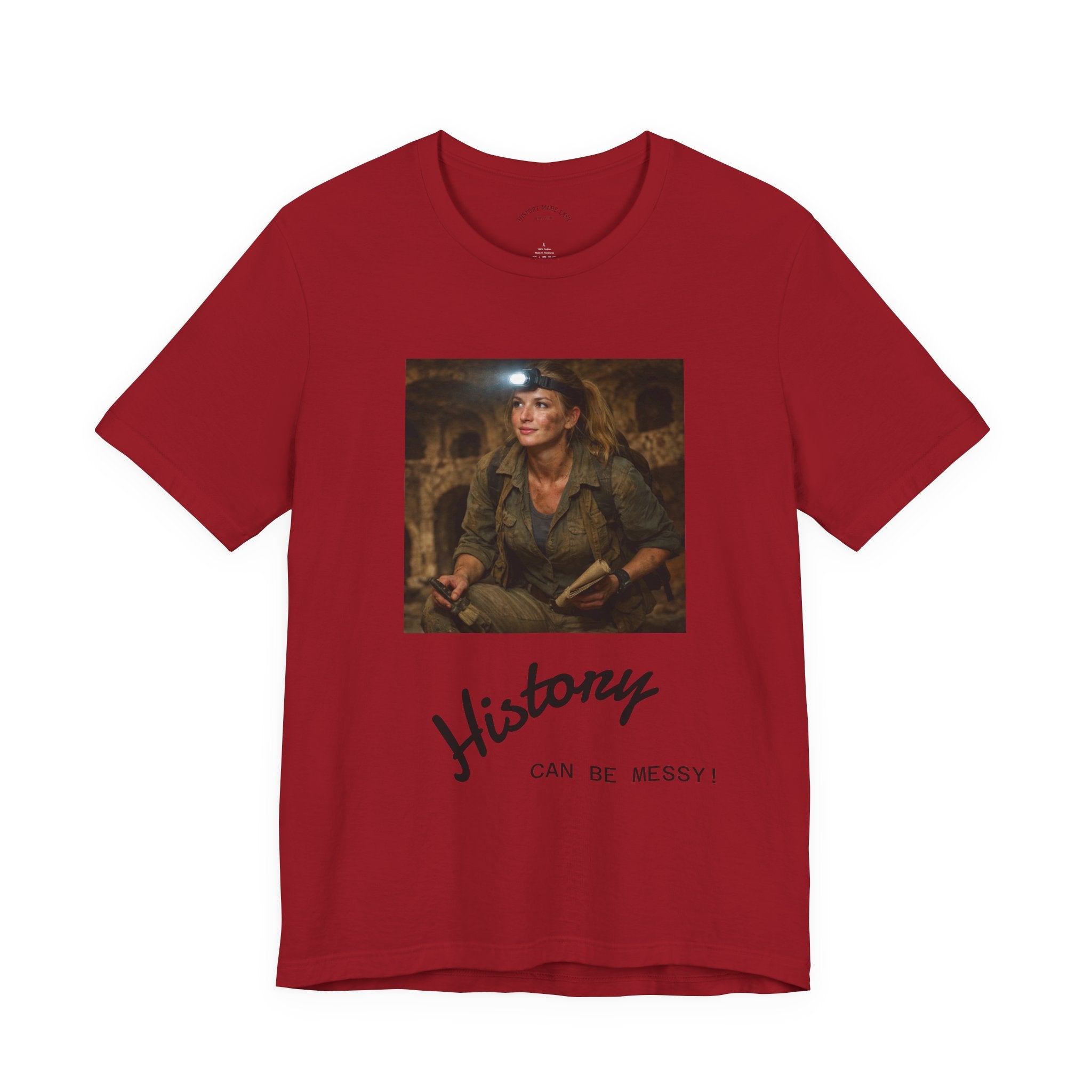 History Can Be Messy tee | Vintage Explorer Portrait shirt