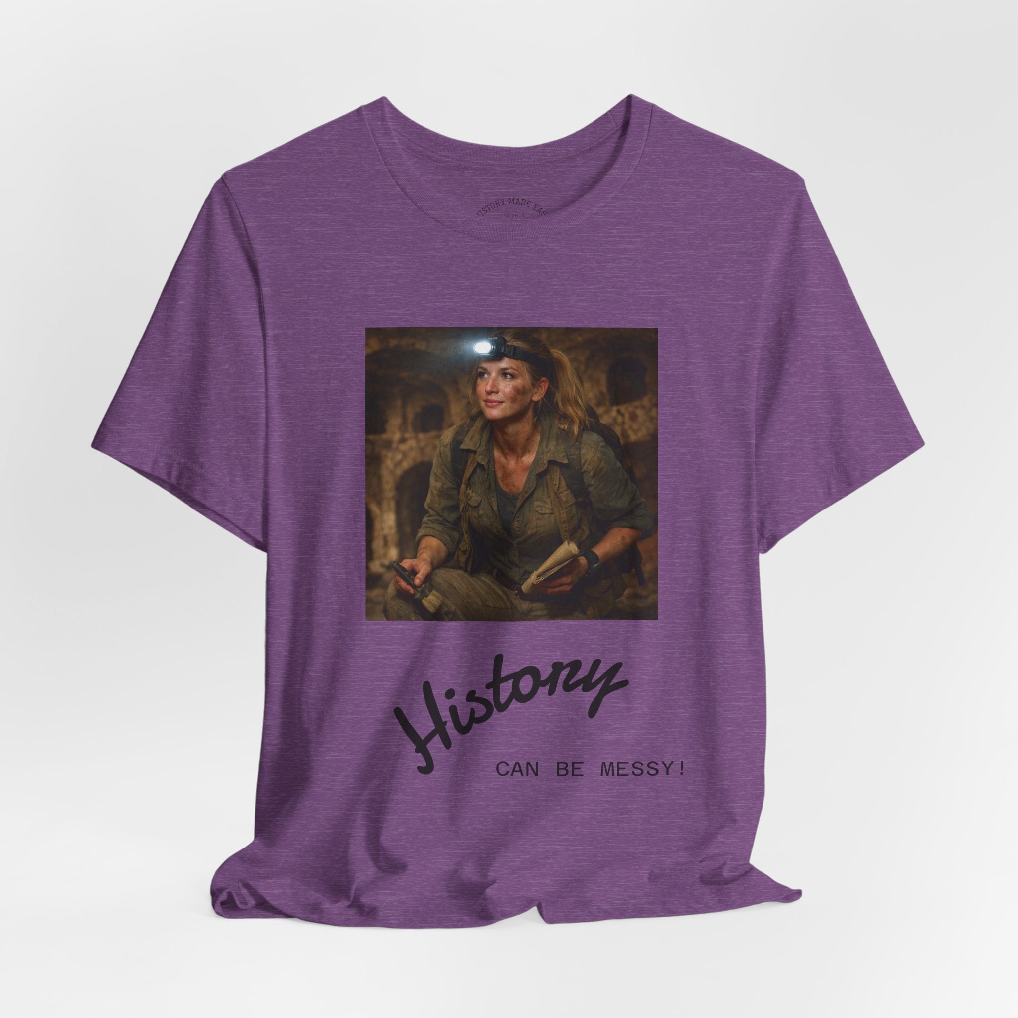 History Can Be Messy tee | Vintage Explorer Portrait shirt