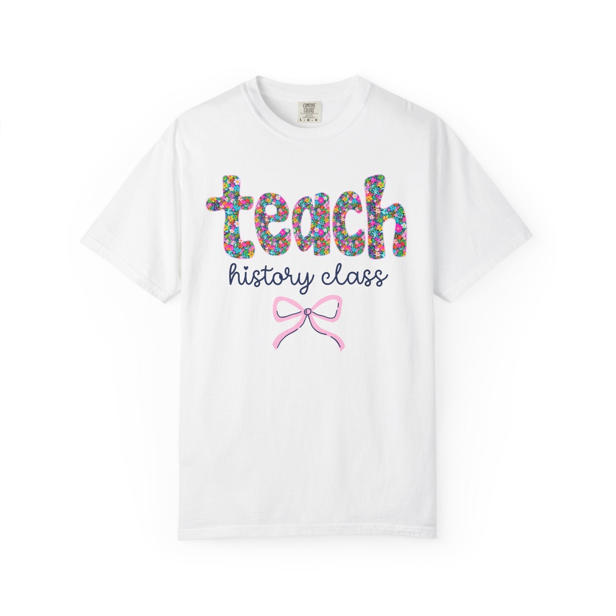 Floral History Teacher Tee